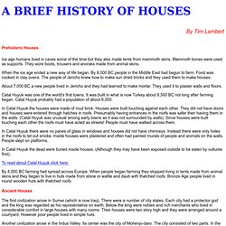 A History of Houses