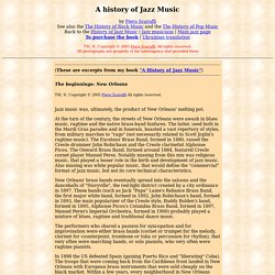 A History of Jazz Music