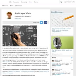A History of Maths