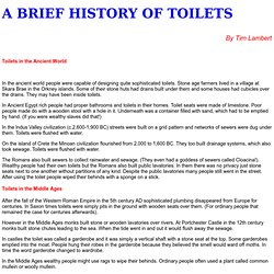 A History of Toilets