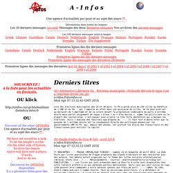 A-Infos: Anarchist News Service