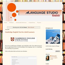 A language studio - English: home