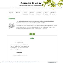 German is easy!