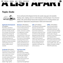 A List Apart: Topics: Code: CSS