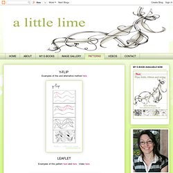 a little lime: Step-by-steps & patterns