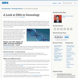 A Look at DNA in Genealogy - The Geni Blog