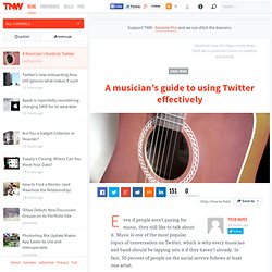 A Musician's Guide to Twitter