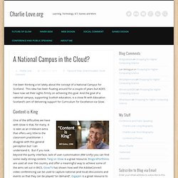 A National Campus in the Cloud?