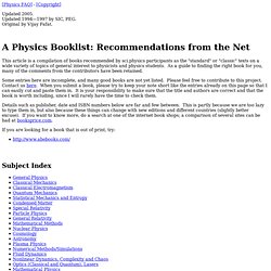 A Physics Booklist