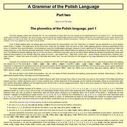 A Polish Grammar