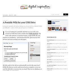 A Portable Wiki for your USB Drive