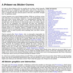 Bezier curves - a primer