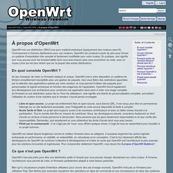 À propos d'OpenWrt [OpenWrt Wiki]