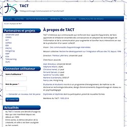 TéléApprentissage Communautaire et Transformatif (TACT)