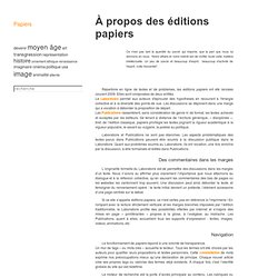 Editions Papiers