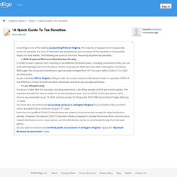 A Quick Guide To Tax Penalties
