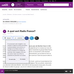 A quoi sert Radio France?