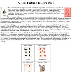 A Real Fortune Teller's Deck