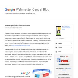 A revamped SEO Starter Guide