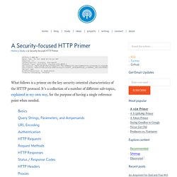 A Security-Focused HTTP Primer