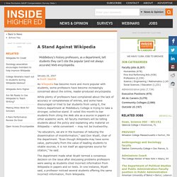 A Stand Against Wikipedia