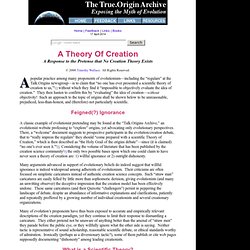 A Theory of Biblical Creation