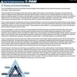 A Theory of Crime Problems