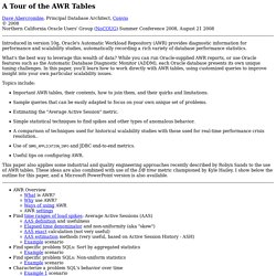 A Tour of the AWR Tables