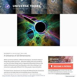 A Universe of 10 Dimensions