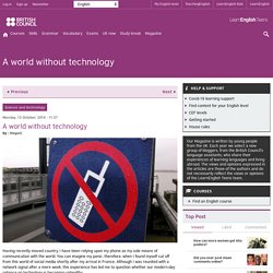 A world without technology
