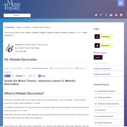 A5. Melodic Decoration - My Music Theory