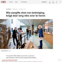 NOS - Wie aangifte doet van bedreiging, krijgt daar lang niks over te horen