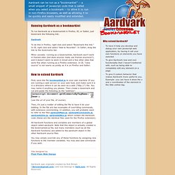Aardvark Firefox Extension