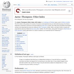 Aarne–Thompson–Uther Index