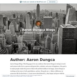 Aaron Dungca – Aaron Dungca Blogs