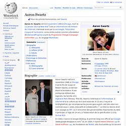 Biographie Aaron Swartz