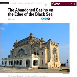 Abandoned Constanta Casino sits ruined beside the Black Sea