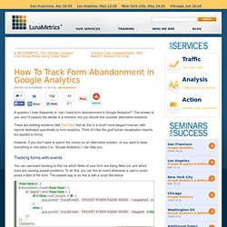 How To Track Form Abandonment in Google Analytics