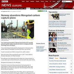 Norway abandons Mongstad carbon capture plans