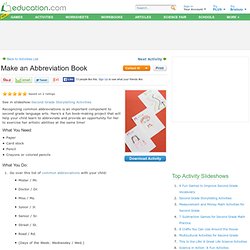 Make an Abbreviation Book