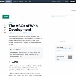 The ABCs of Web Development