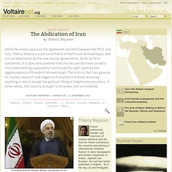 The Abdication of Iran