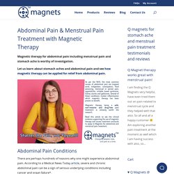 Abdominal and Menstrual Pain Treatment with Magnetic Therapy