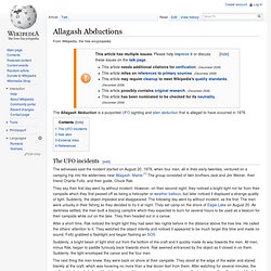 Allagash Abductions