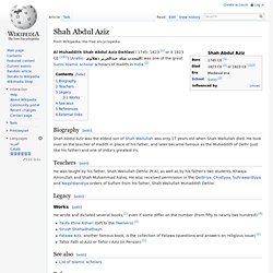 Shah Abdul Aziz