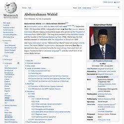 Abdurrahman Wahid - Wiki