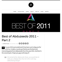 Best of Abduzeedo 2011 - Part 2