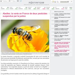 Abeilles: la vente en France de deux pesticides suspendue par la justice