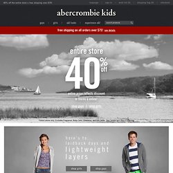 abercrombie kids - Shop Official Site