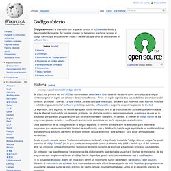 Código abierto